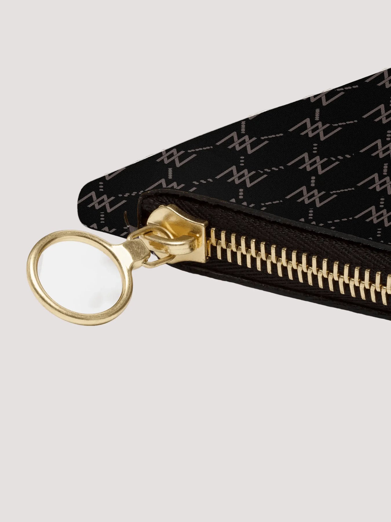 Black Nappa Leather NN Leather Clutch - IVORYNN