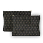 Black Nappa Leather NN Leather Clutch - IVORYNN