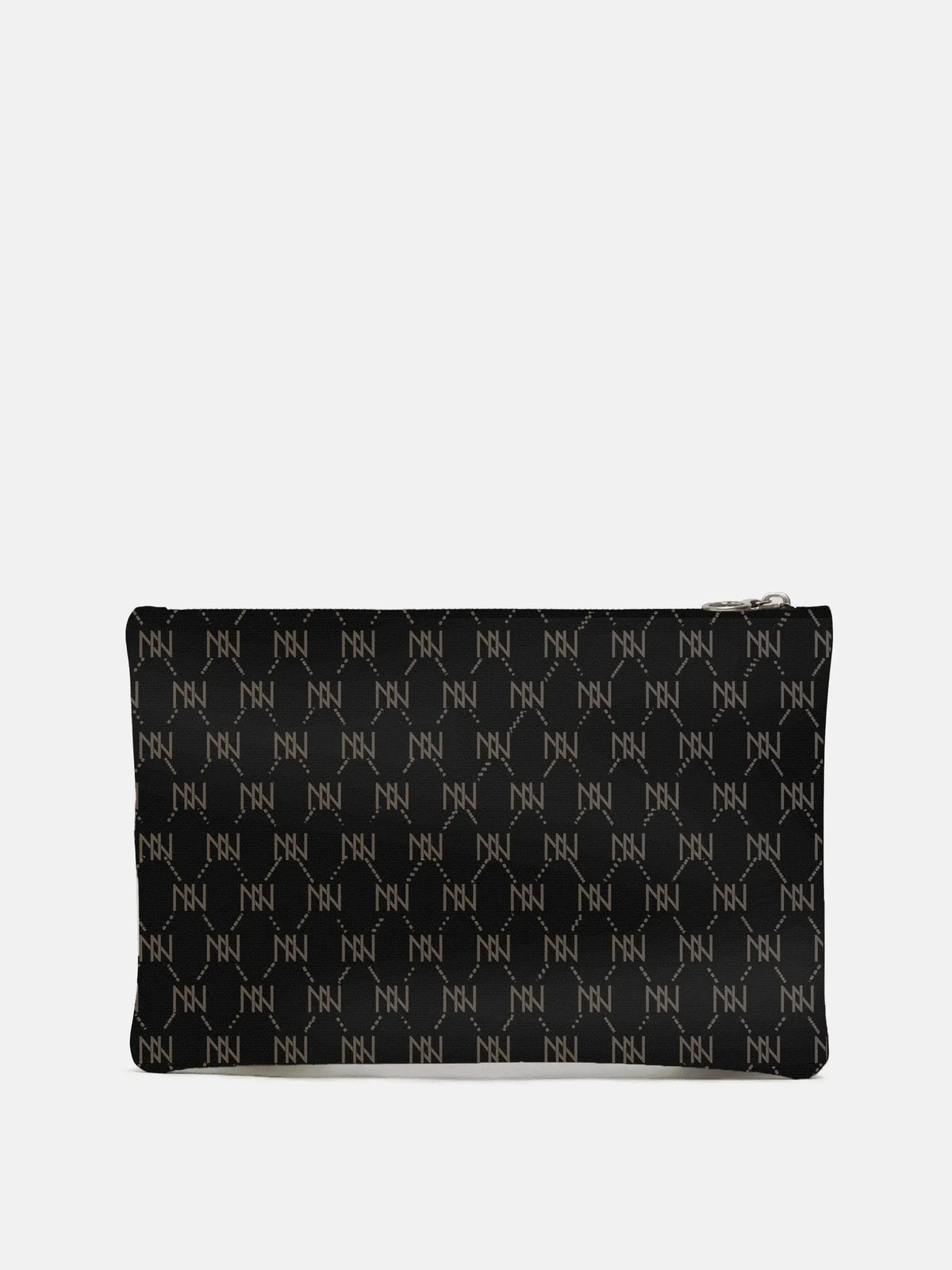 Black Nappa Leather NN Leather Clutch - IVORYNN