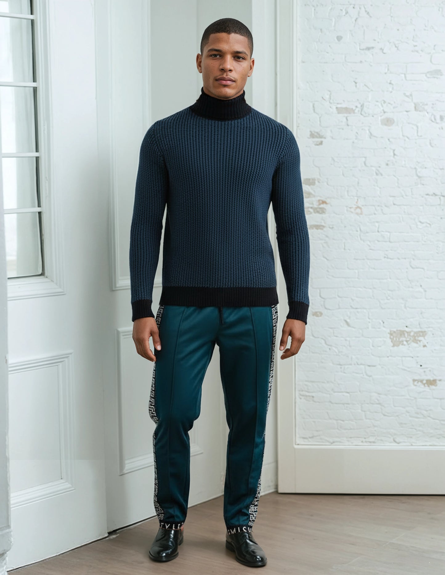 100% Cotton Japanese Indigo Knitted Sweater