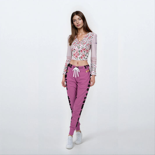 17een Line Unisex Pink Athletic Joggers
