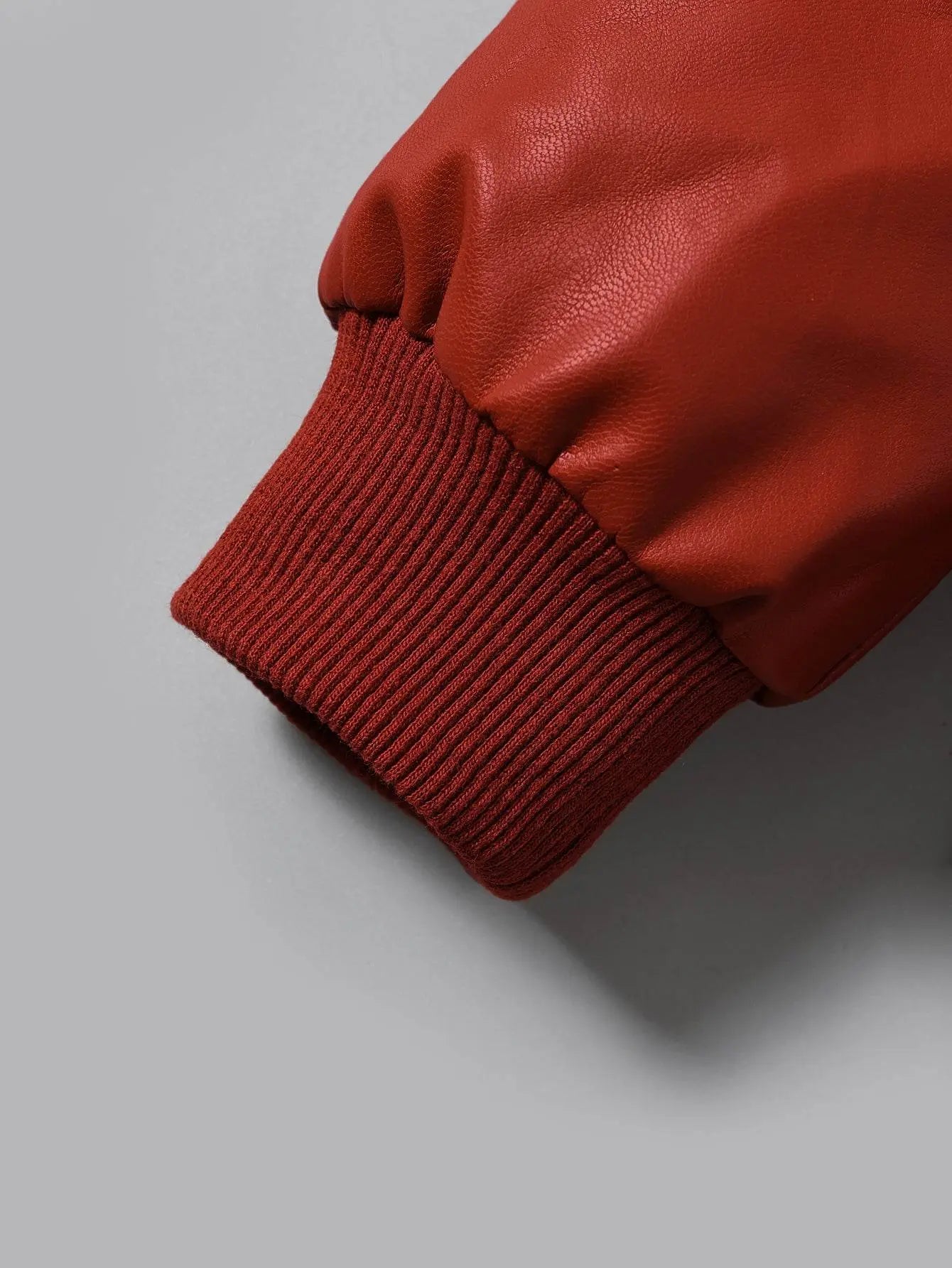 Boys Fleece-Lined Zip-Up Brick Red Jacket - IVORYNN