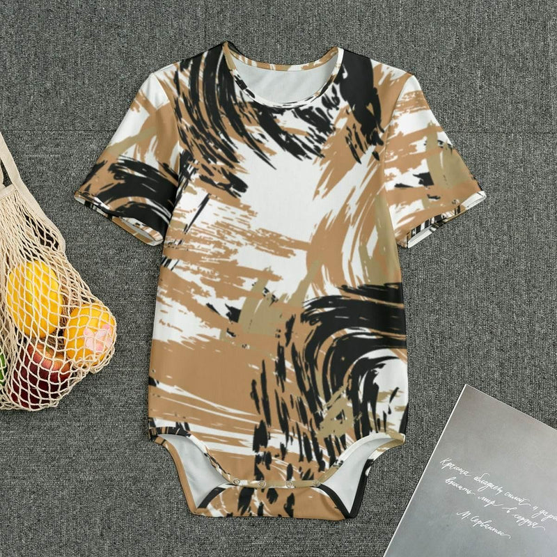 Brown Flavor Baby Bodysuits - IVORYNN