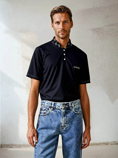 Button Up Golf Tennis Casual Business Polo Shirts - IVORYNN