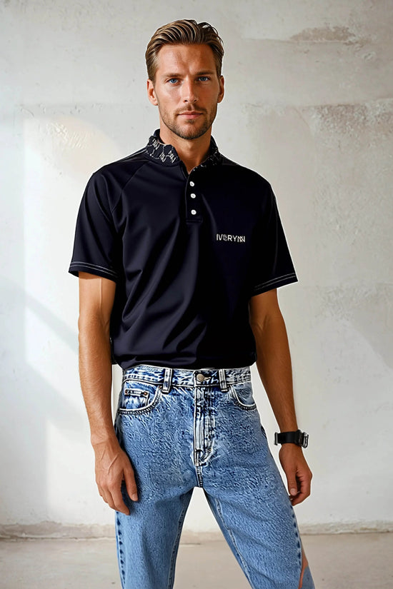 Button Up Golf Tennis Casual Business Polo Shirts - IVORYNN