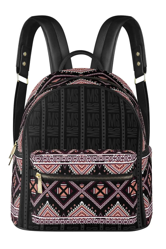 COCBC PU Luxury Black Leather Backpack - IVORYNN