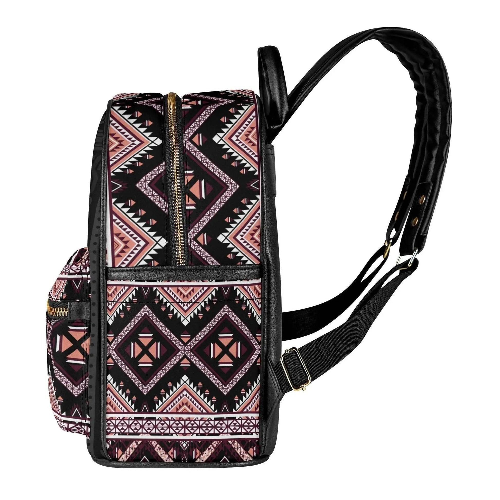 COCBC PU Luxury Black Leather Backpack - IVORYNN
