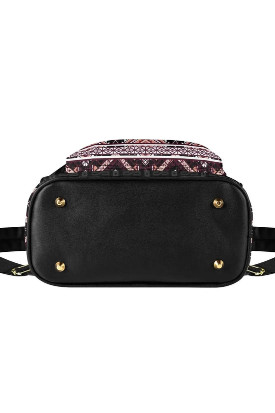 COCBC PU Luxury Black Leather Backpack - IVORYNN