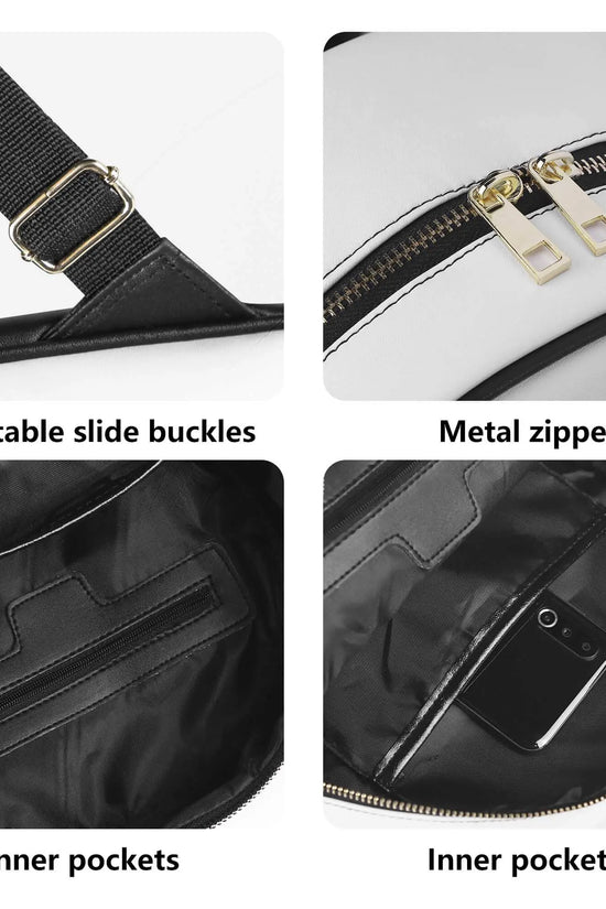 COCBC PU Luxury Black Leather Backpack - IVORYNN