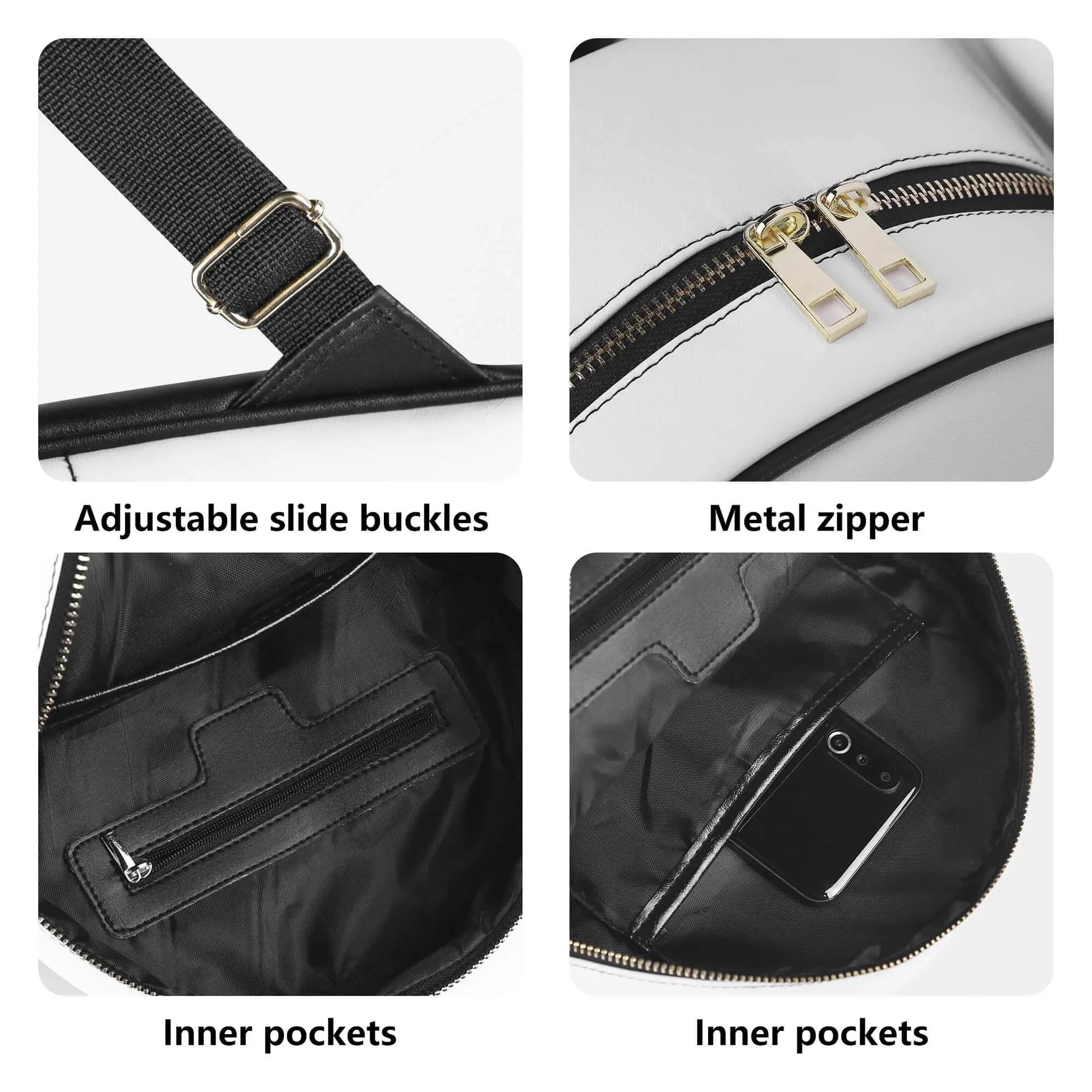 COCBC PU Luxury Leather Backpack - IVORYNN