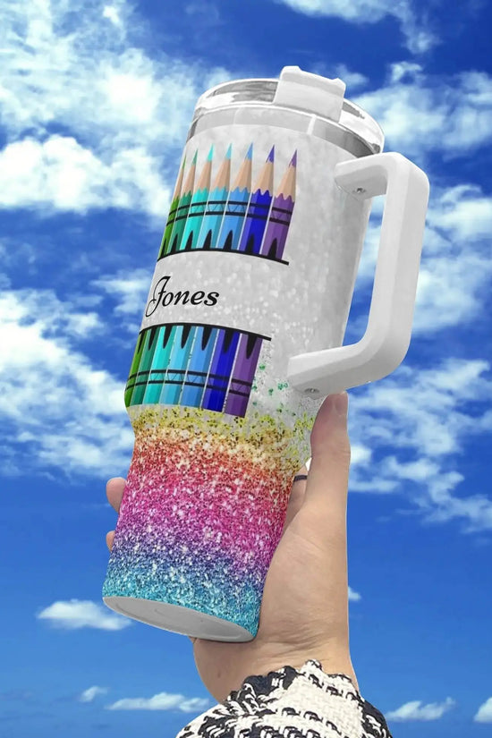 COLORED PENCIL Mood 40oz Stainless Steel Tumbler With Straw - IVORYNN