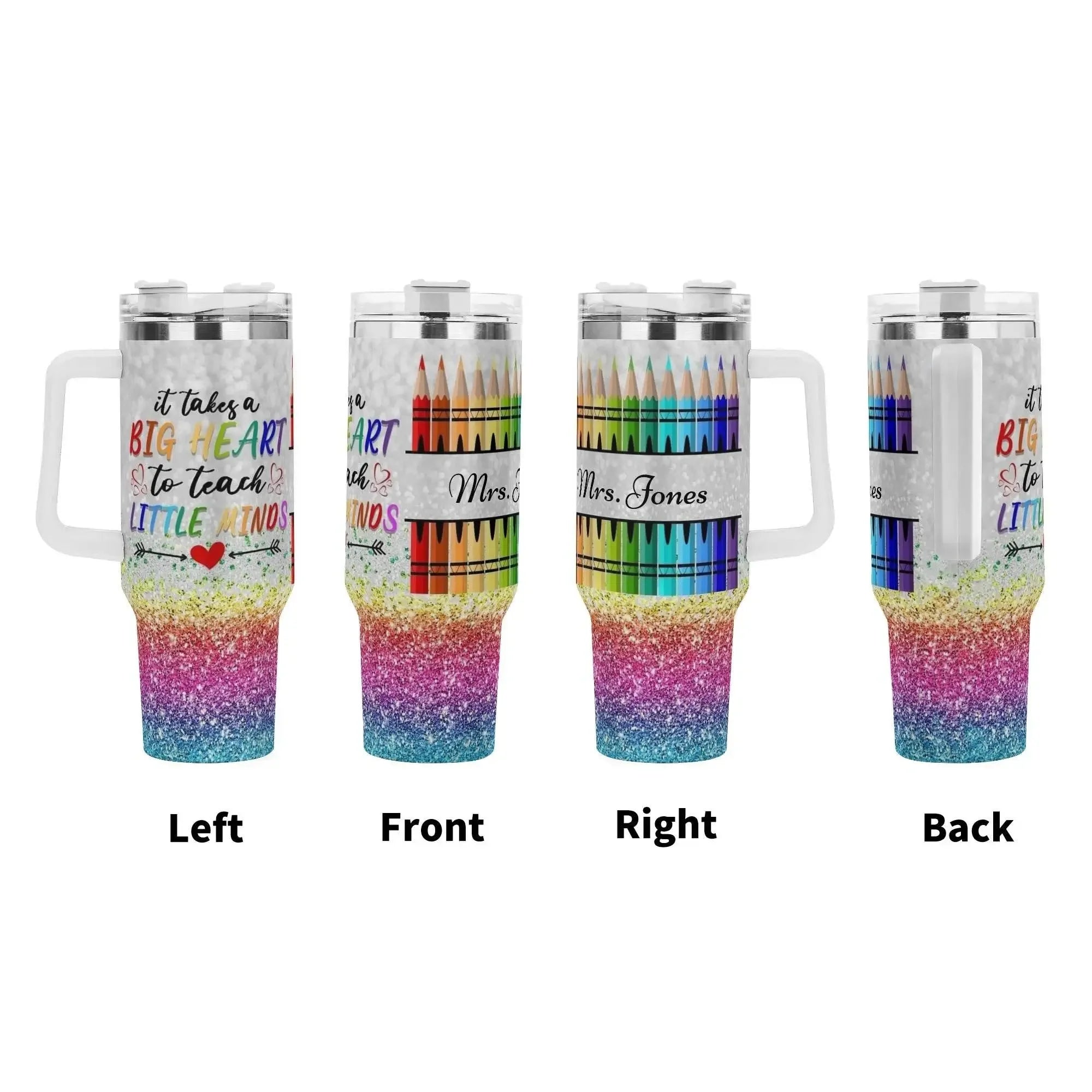 COLORED PENCIL Mood 40oz Stainless Steel Tumbler With Straw - IVORYNN