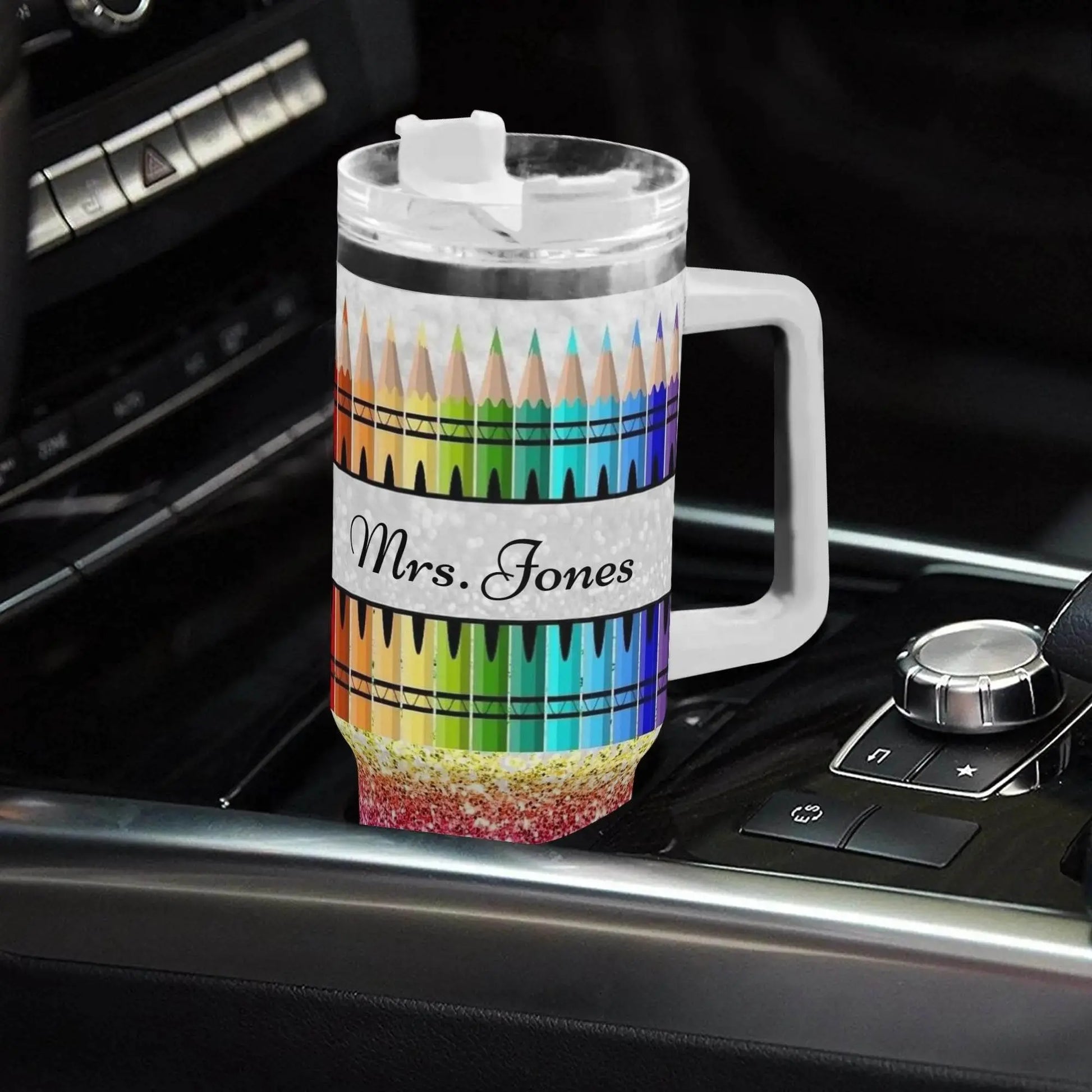 COLORED PENCIL Mood 40oz Stainless Steel Tumbler With Straw - IVORYNN