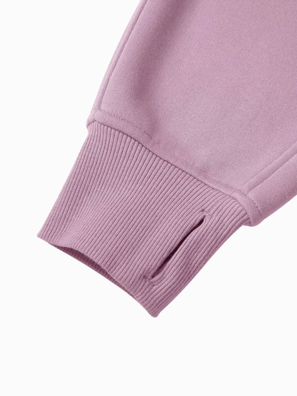 COWT Cropped Zip-Through Pink Sweatshirt - IVORYNN