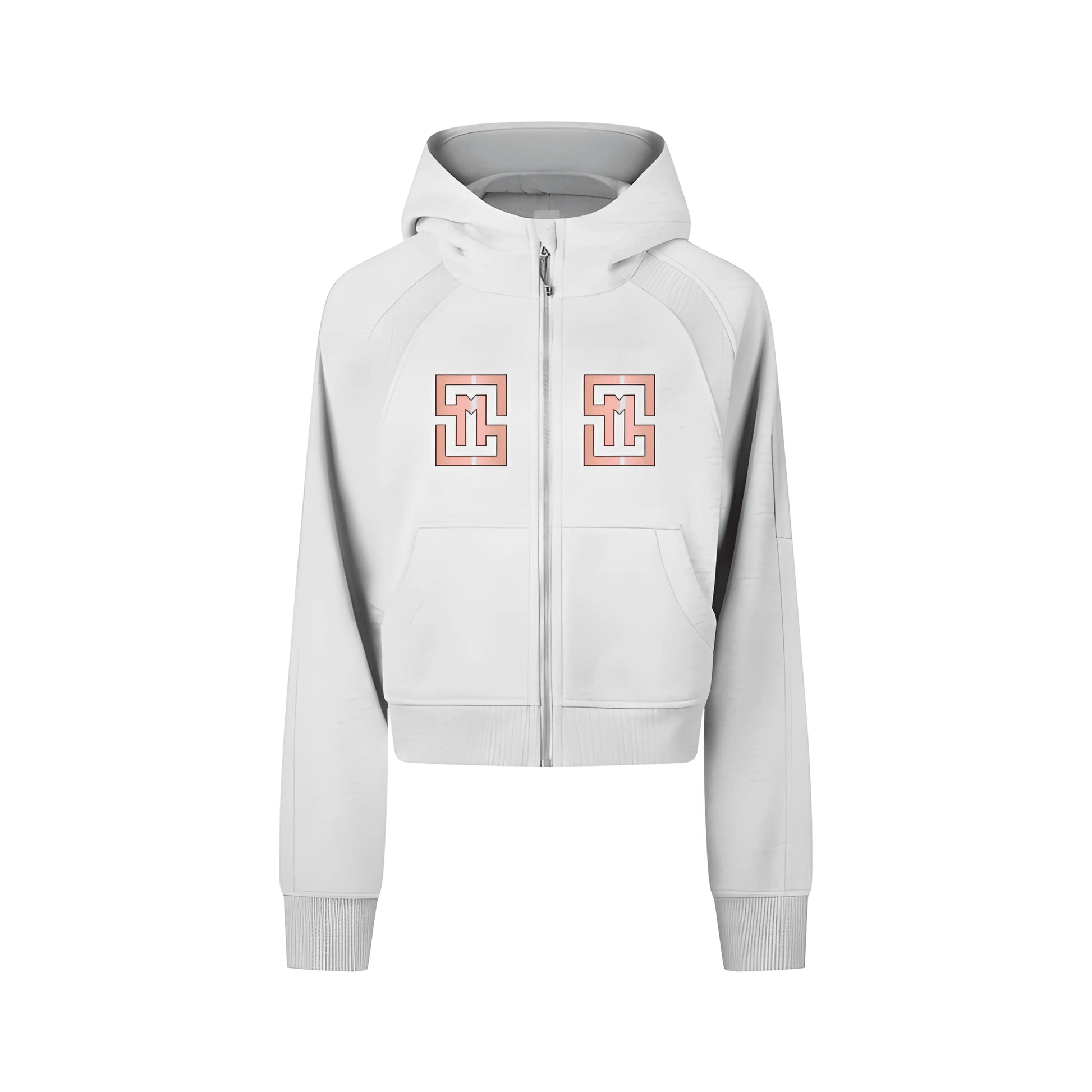COWT Cropped Zip-Through Sweatshirt - IVORYNN