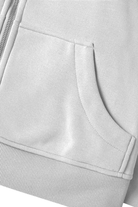 COWT Cropped Zip-Through Sweatshirt - IVORYNN