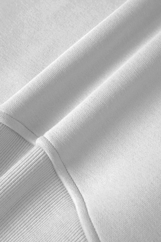 COWT Cropped Zip-Through Sweatshirt - IVORYNN