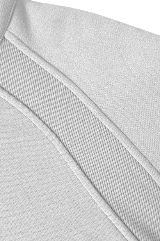 COWT Cropped Zip-Through Sweatshirt - IVORYNN