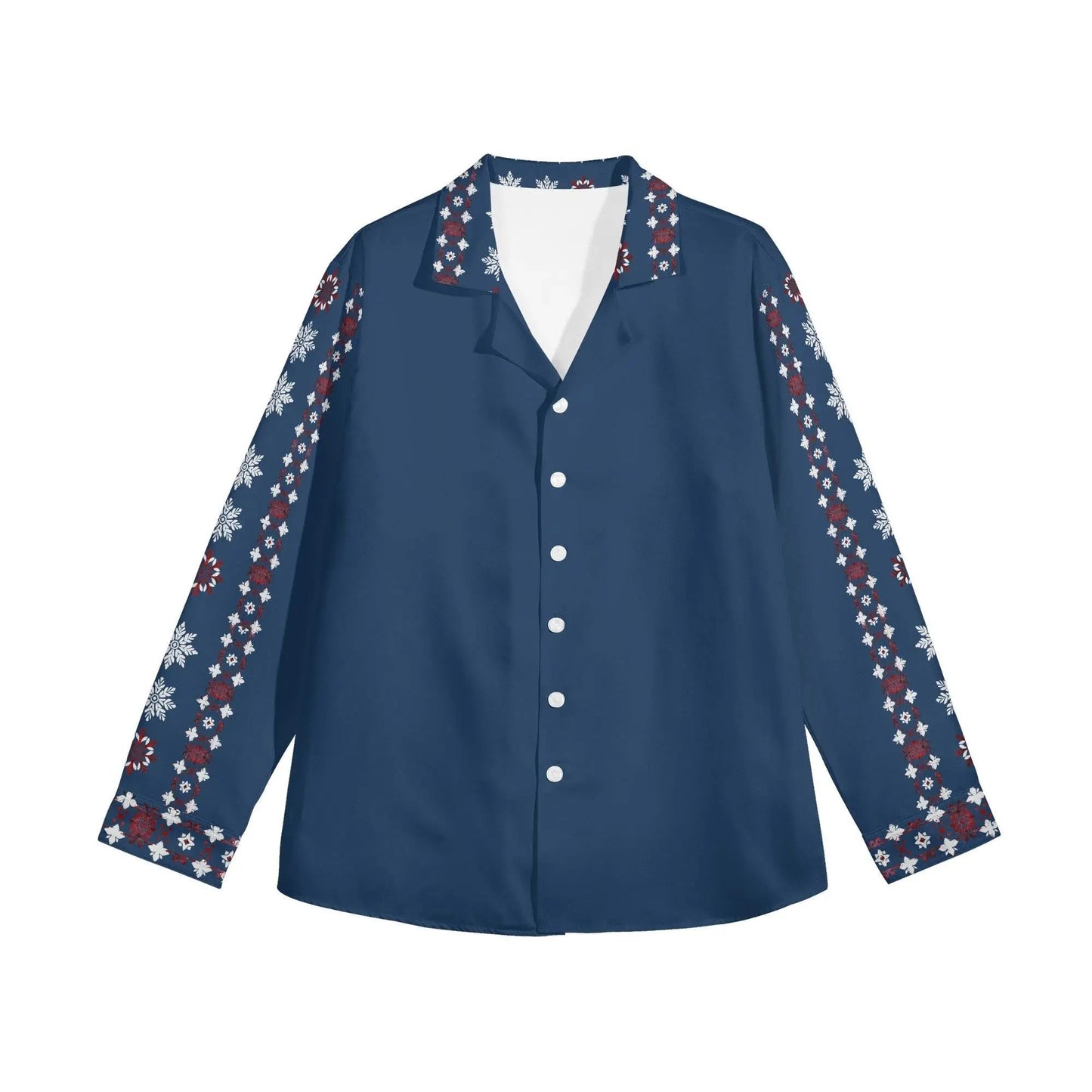 Casual Long Sleeve Button Down Shirt - IVORYNN