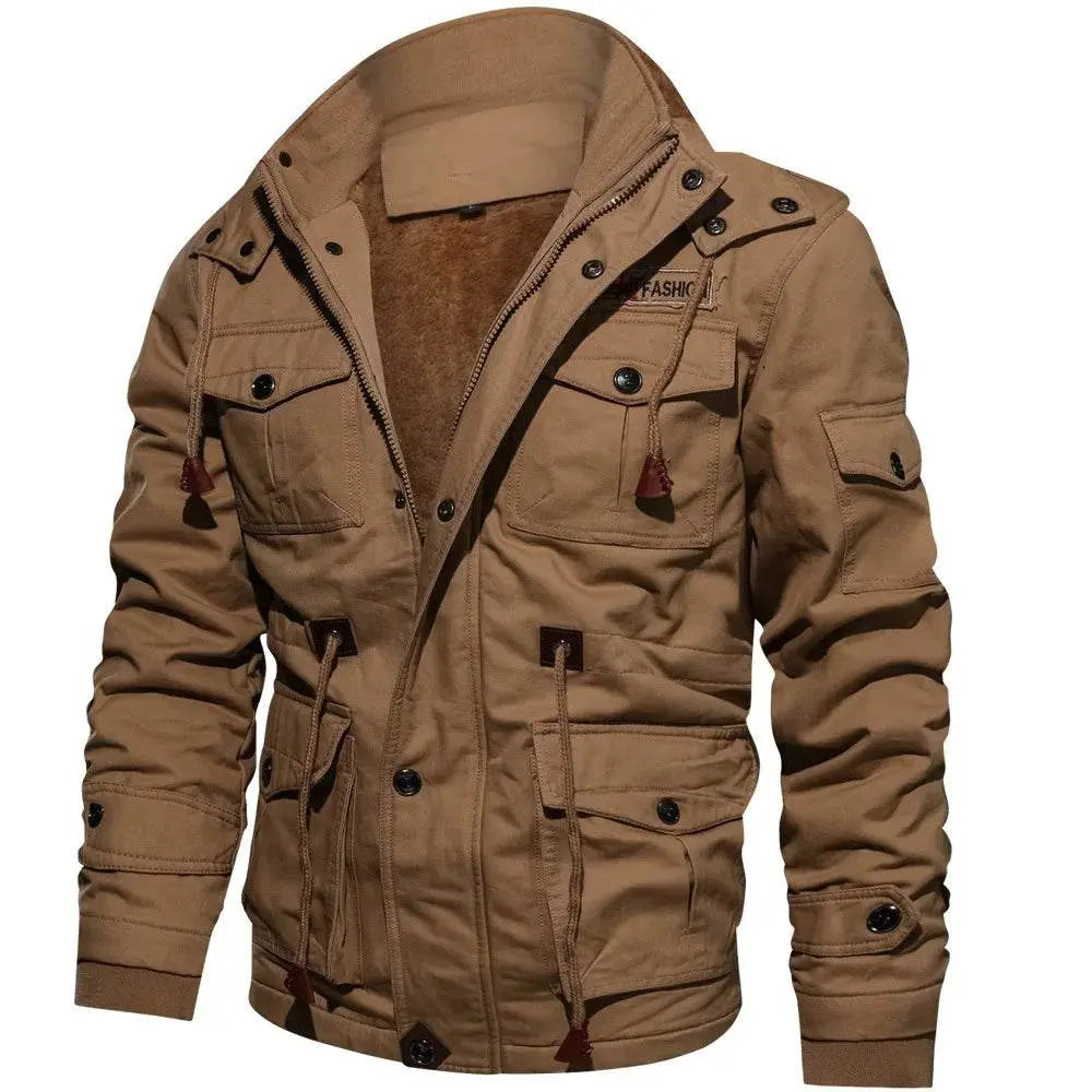 Casual Military Men Thick Jacket - IVORYNN
