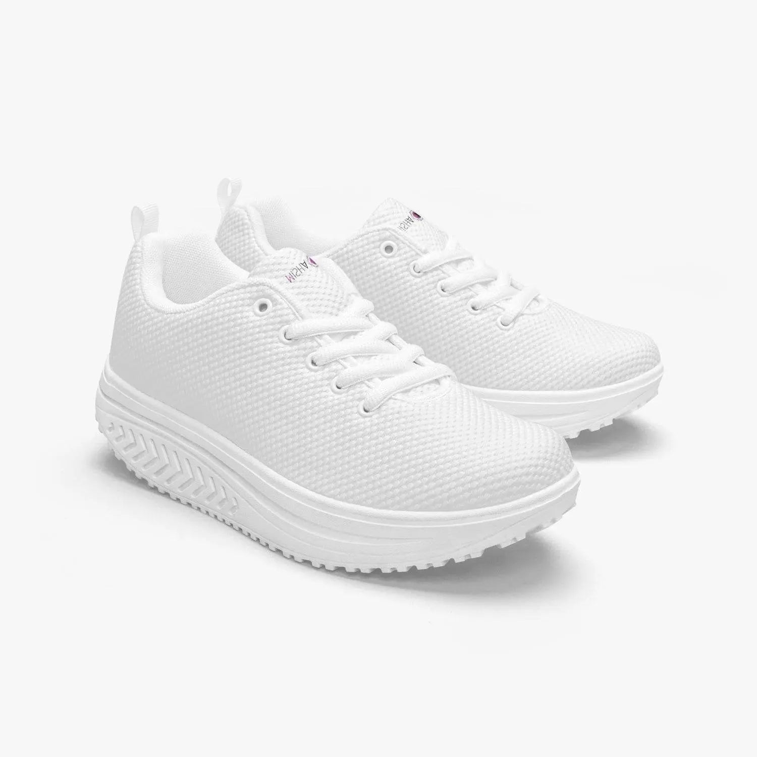 Casual Women’s Mesh Rocking Shoes - White - IVORYNN