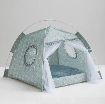 Cat Tent Cat Cat House Enclosed Pet Bed - IVORYNN
