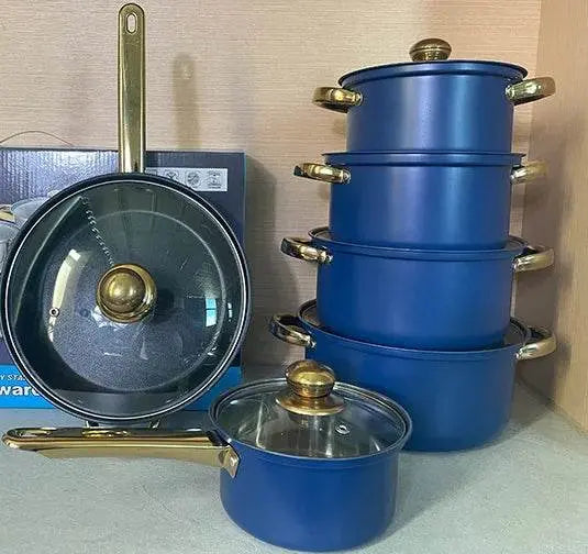 Classic 12 Pieces Stainless Steel Panelas Cookware Set - IVORYNN