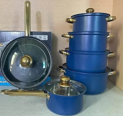 Classic 12 Pieces Stainless Steel Panelas Cookware Set - IVORYNN