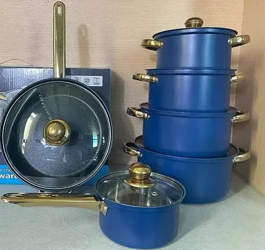 Classic 12 Pieces Stainless Steel Panelas Cookware Set - IVORYNN