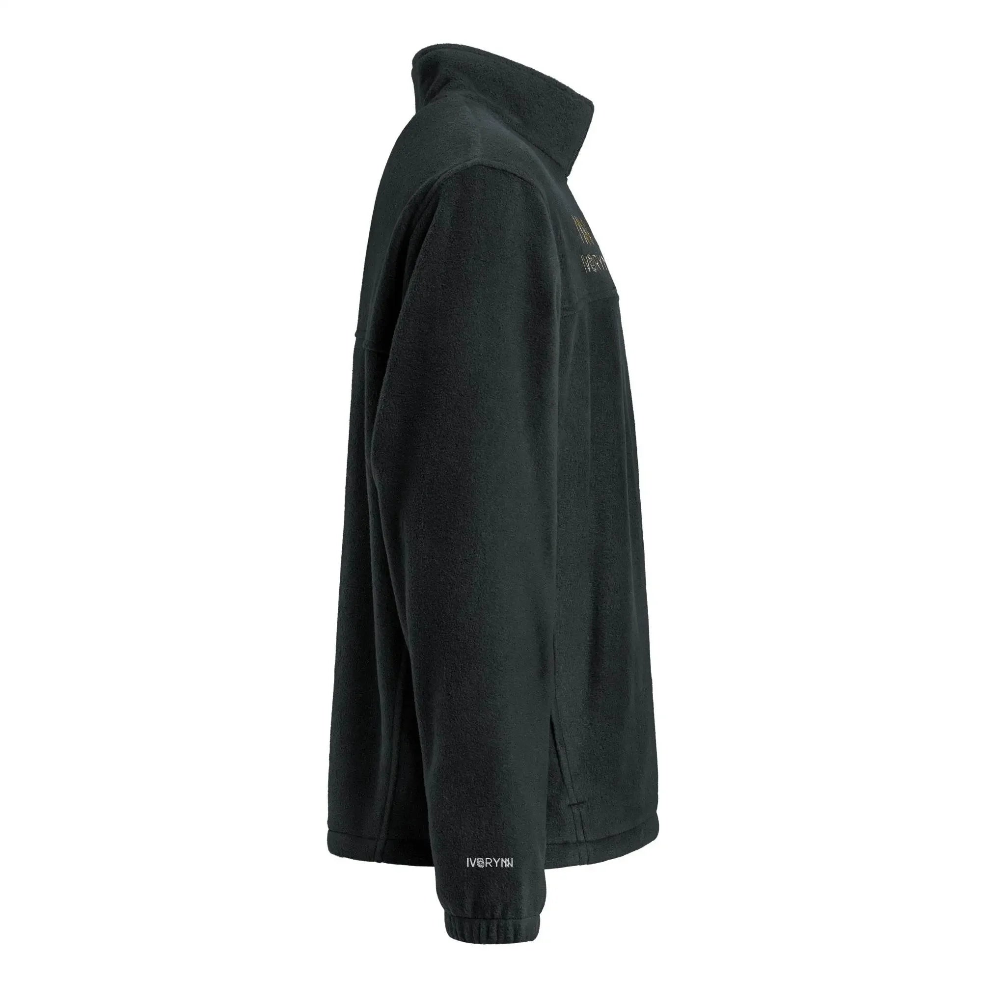 Classic Black Unisex Columbia Fleece Jacket - IVORYNN