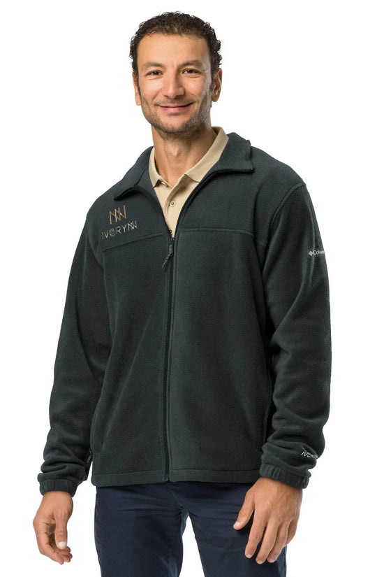 Classic Black Unisex Columbia Fleece Jacket - IVORYNN