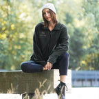 Classic Black Unisex Columbia Fleece Jacket - IVORYNN