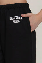 Classic Versatile Waistband Black Sweatpants - IVORYNN