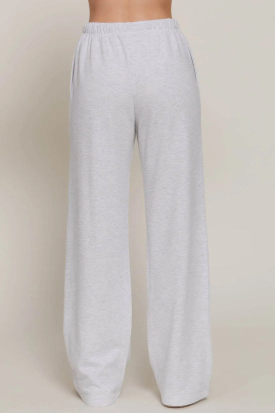 Classic Versatile Waistband Silver Sweatpants - IVORYNN