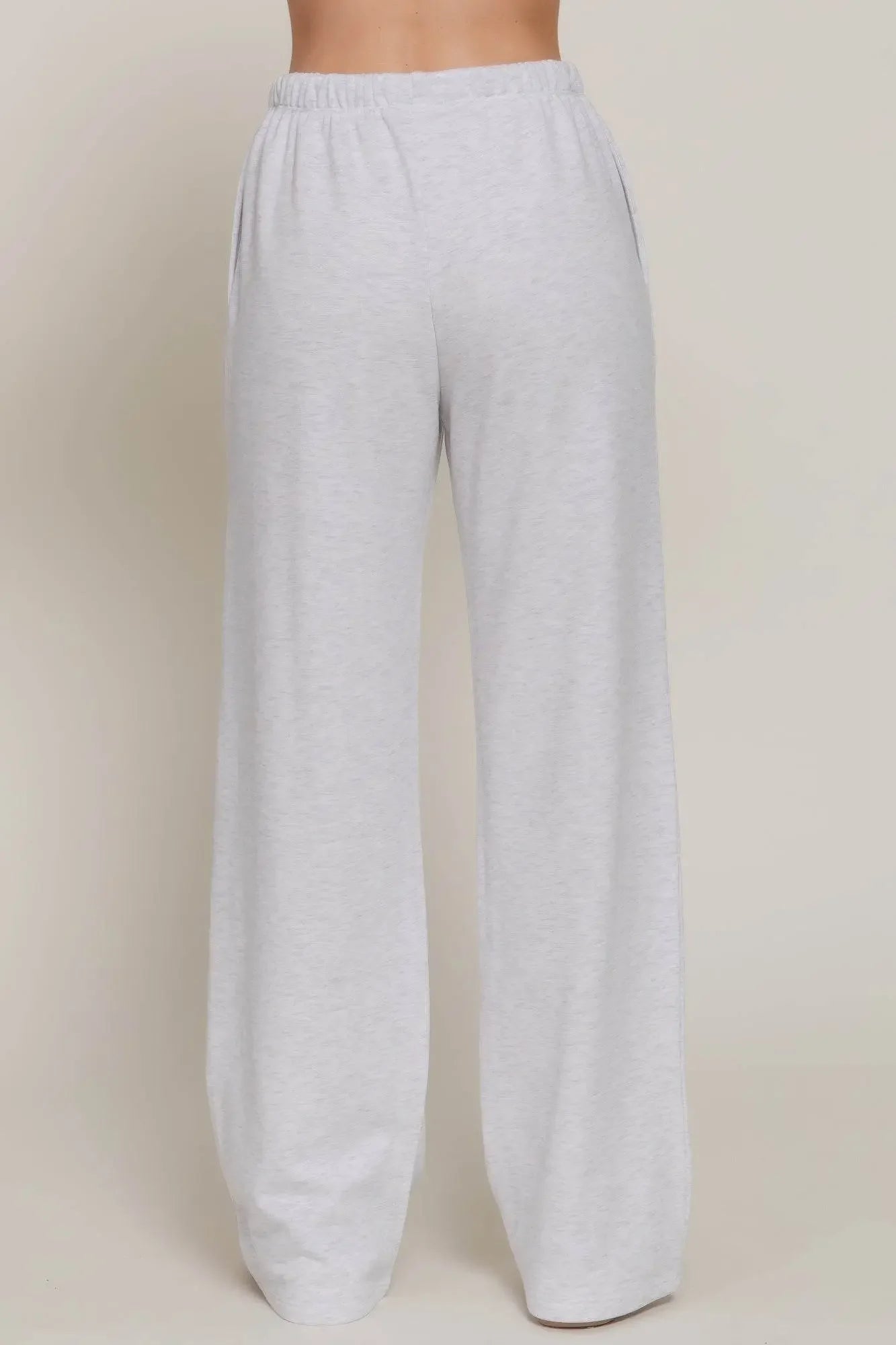 Classic Versatile Waistband Silver Sweatpants - IVORYNN