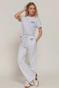 Classic Versatile Waistband Silver Sweatpants - IVORYNN