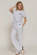 Classic Versatile Waistband Silver Sweatpants - IVORYNN