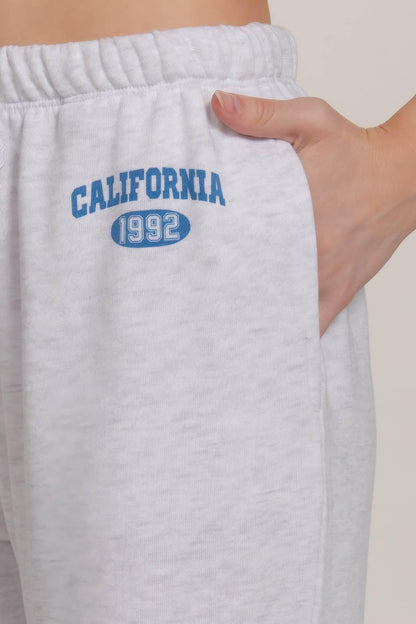 Classic Versatile Waistband Silver Sweatpants - IVORYNN