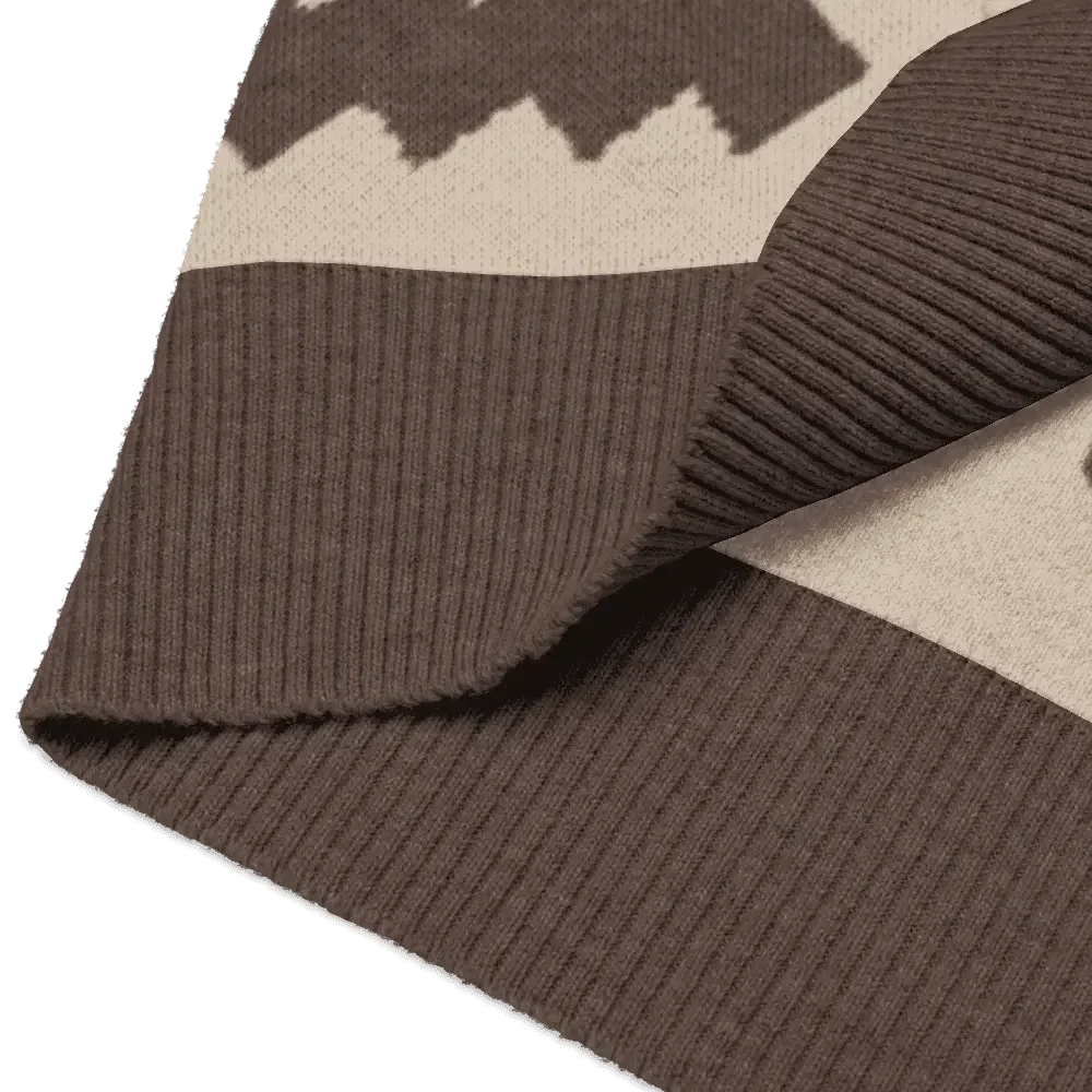 Classic Vintage V-neck Brown Men Knitted vest - IVORYNN