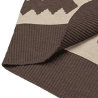 Classic Vintage V-neck Brown Men Knitted vest - IVORYNN