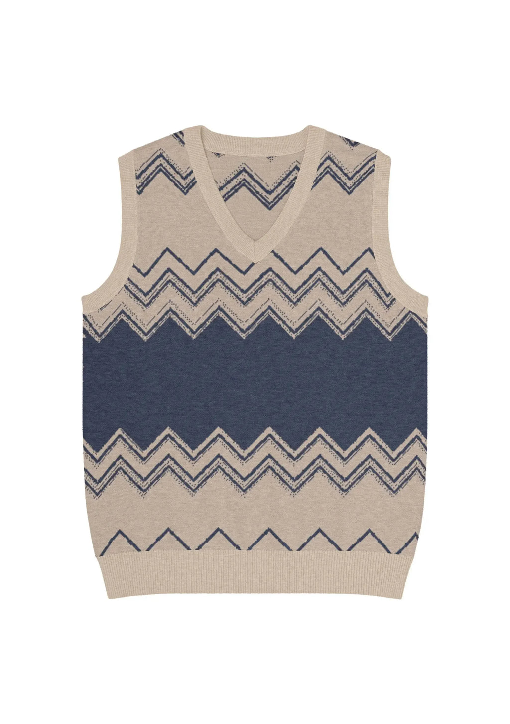 Classic Vintage V-neck Men Knitted vest - IVORYNN