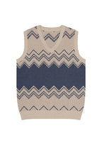 Classic Vintage V-neck Men Knitted vest - IVORYNN