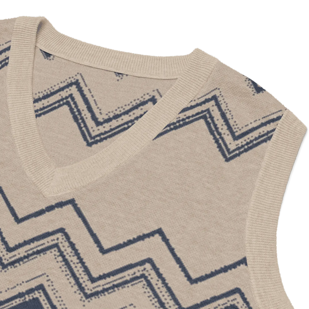 Classic Vintage V-neck Men Knitted vest - IVORYNN