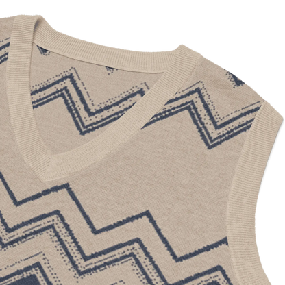 Classic Vintage V-neck Men Knitted vest - IVORYNN