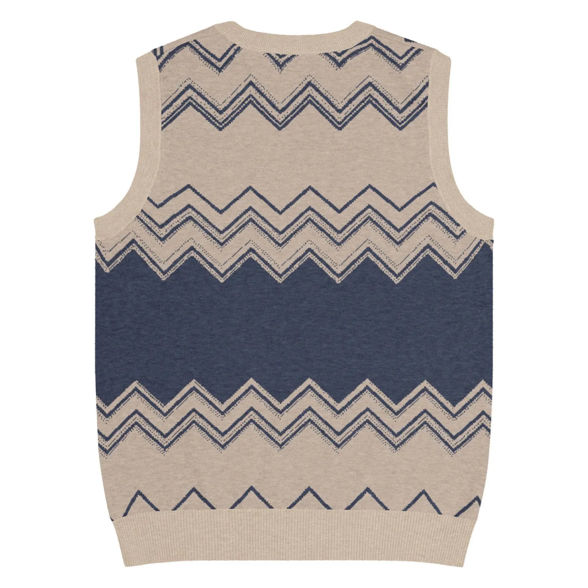 Classic Vintage V-neck Men Knitted vest - IVORYNN