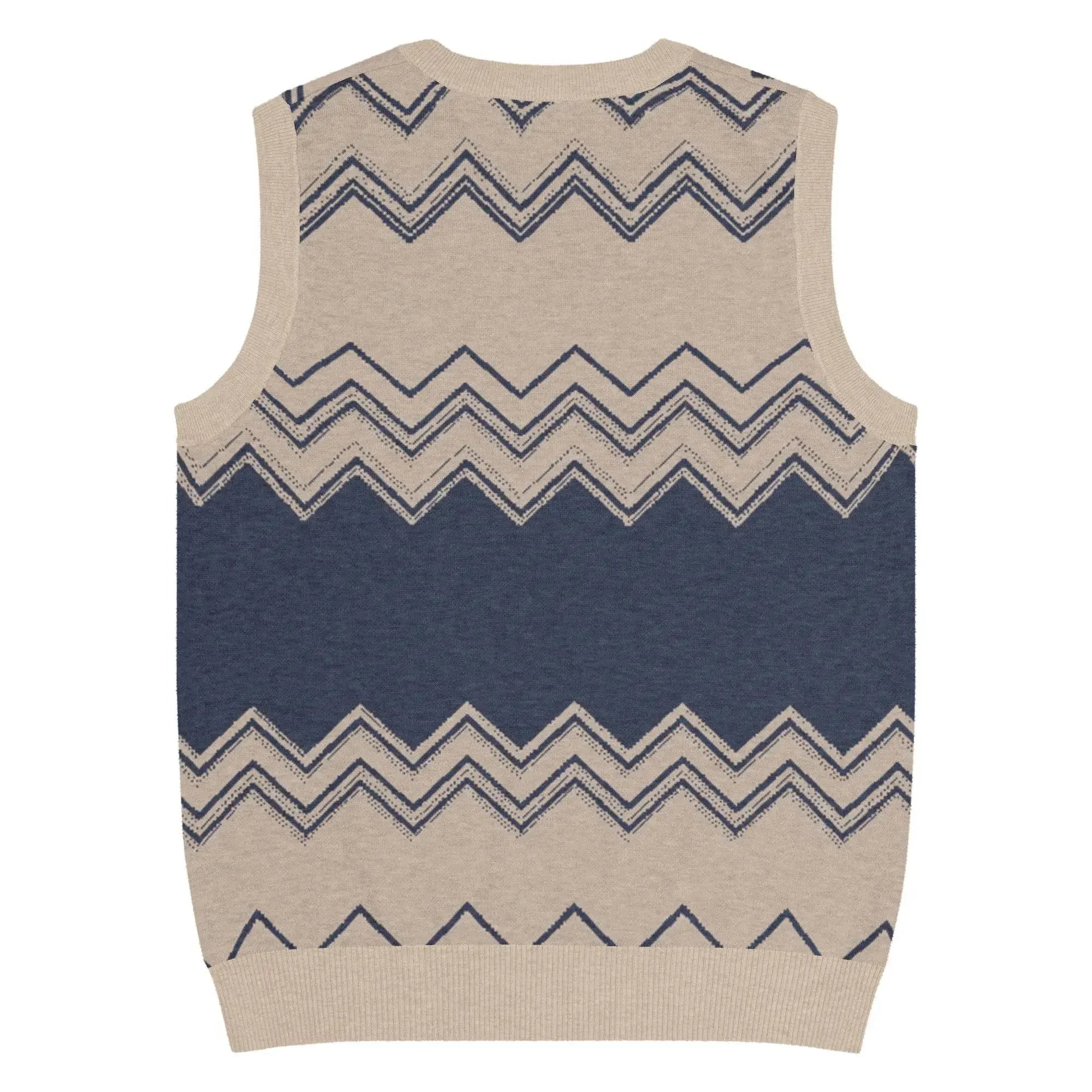 Classic Vintage V-neck Men Knitted vest - IVORYNN