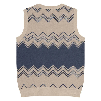 Classic Vintage V-neck Men Knitted vest - IVORYNN