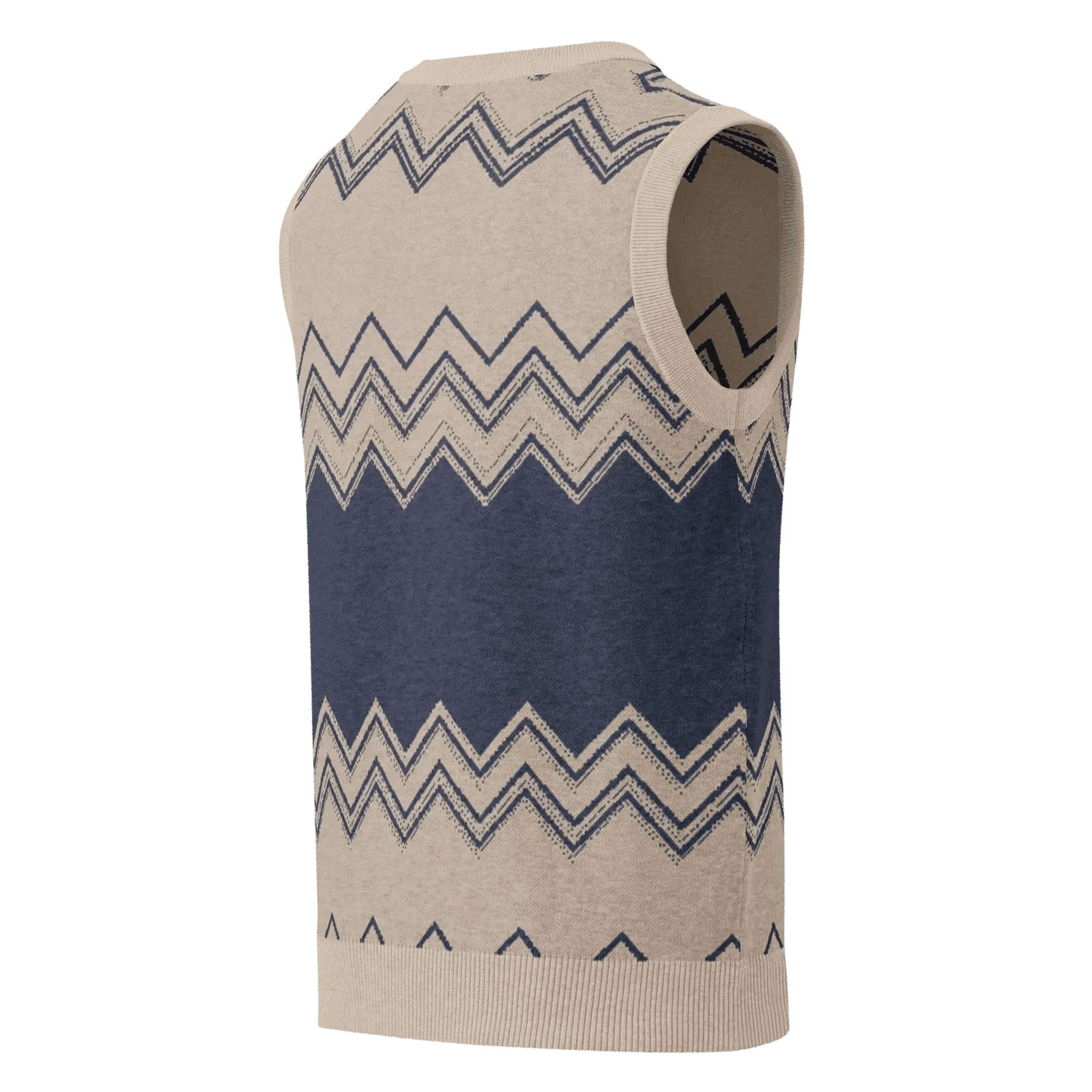 Classic Vintage V-neck Men Knitted vest - IVORYNN