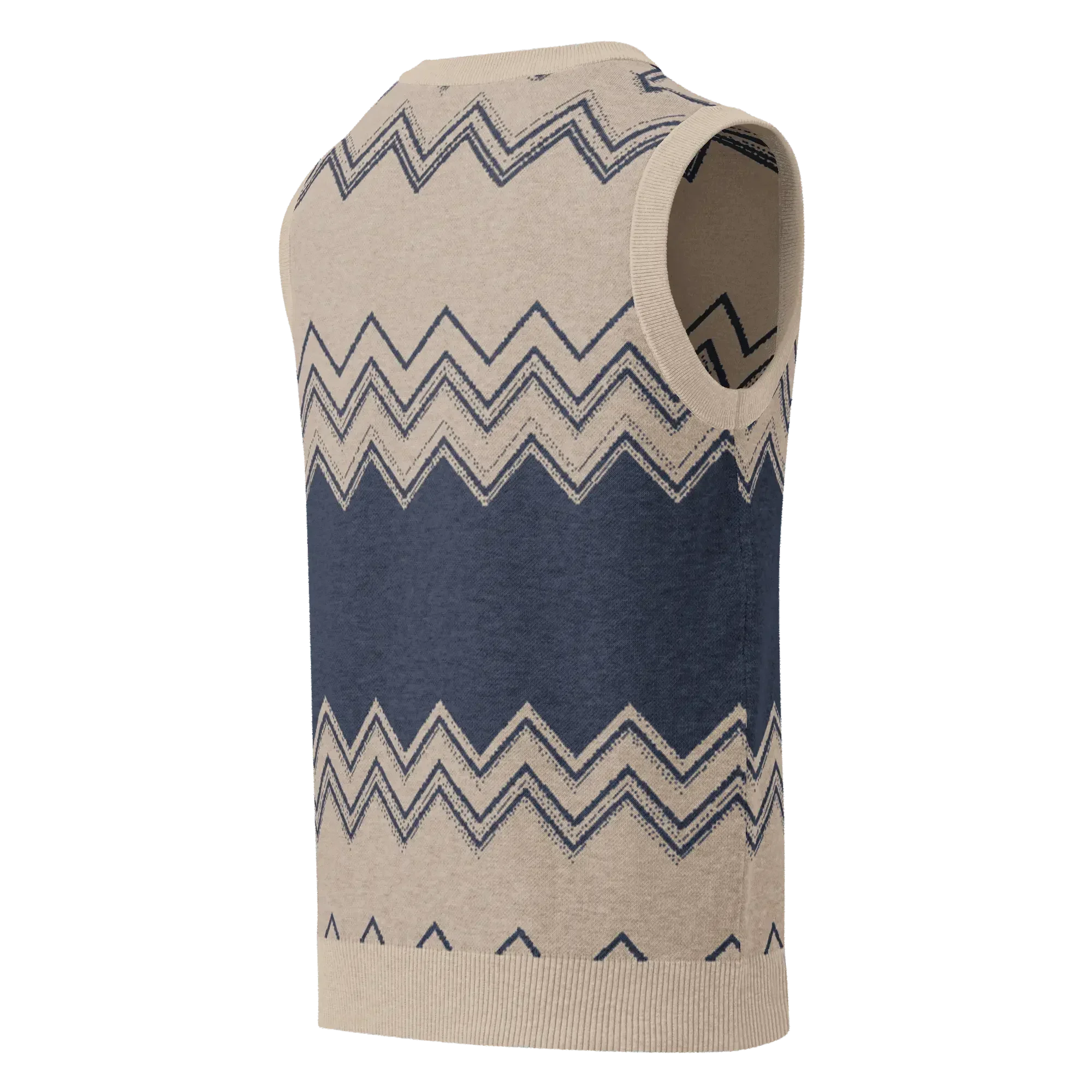 Classic Vintage V-neck Men Knitted vest - IVORYNN