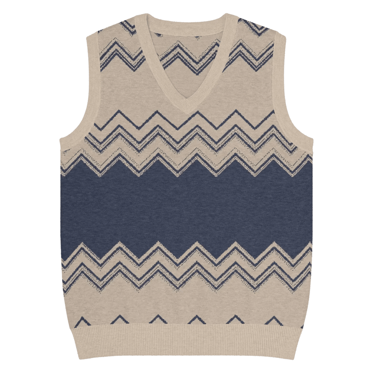 Classic Vintage V-neck Men Knitted vest - IVORYNN